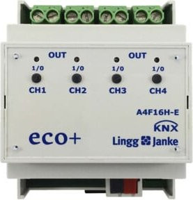 Lingg & Janke Schaltaktor 4-fach 16A in Weiß A4F16-E A4F16H-E - Bild 1