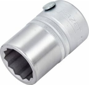 Hazet Doppel-6-Kant-Steckschlüssel-Einsatz 1000Z-22 s in Silber, 22 mm, 3/4 Zoll - Bild 1