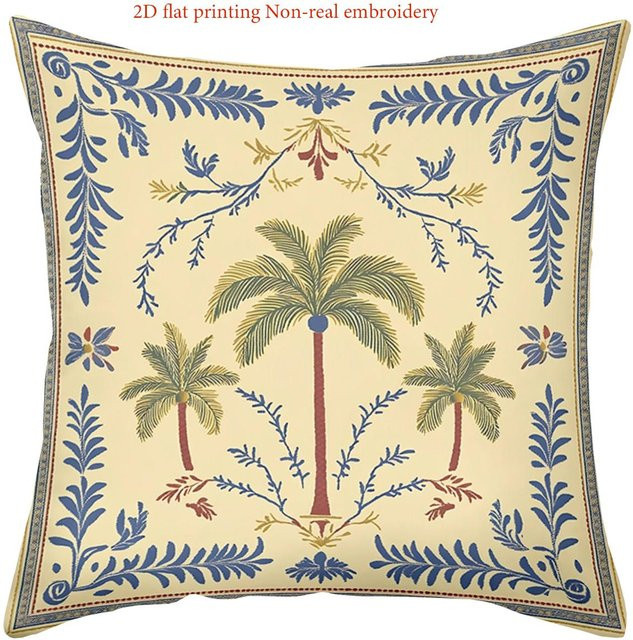 JMG Clothing Kissenbezug mit Palmenmuster in Beige, Polyester, B/B: 45 x 45 cm - Bild 1