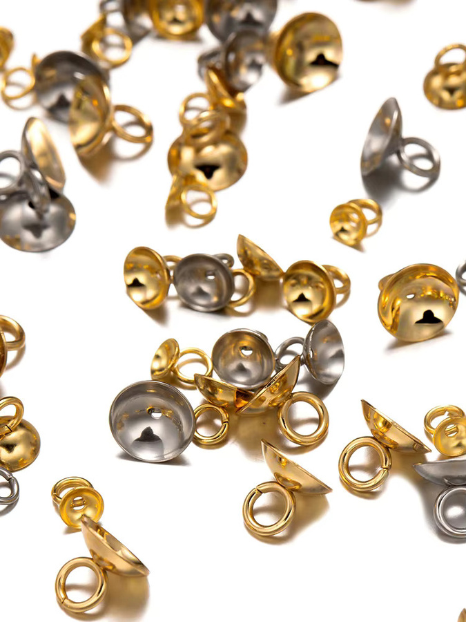 Bügel Verschluss, 304 Edelstahl, runde Bügel, Anhänger, Charms, Unisex - Bild 3