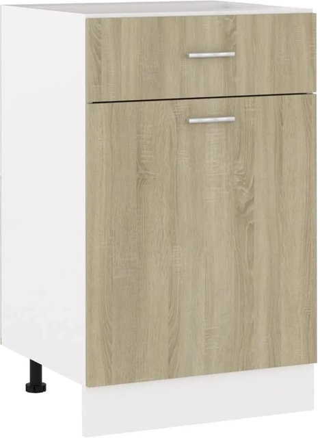 vidaXL Schubunterschrank Lyon in Sonoma-Eiche, B/T/H: 50 x 46 x 81,5 cm - Bild 1