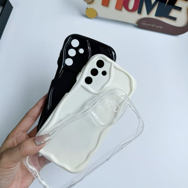 Samsung Galaxy A16 5G Schutzhülle Transparente TPU Wellen-Softcase-Hülle Sturzsichere Rückseite für SM-A165F und SM-A165F/DS - Bild 1