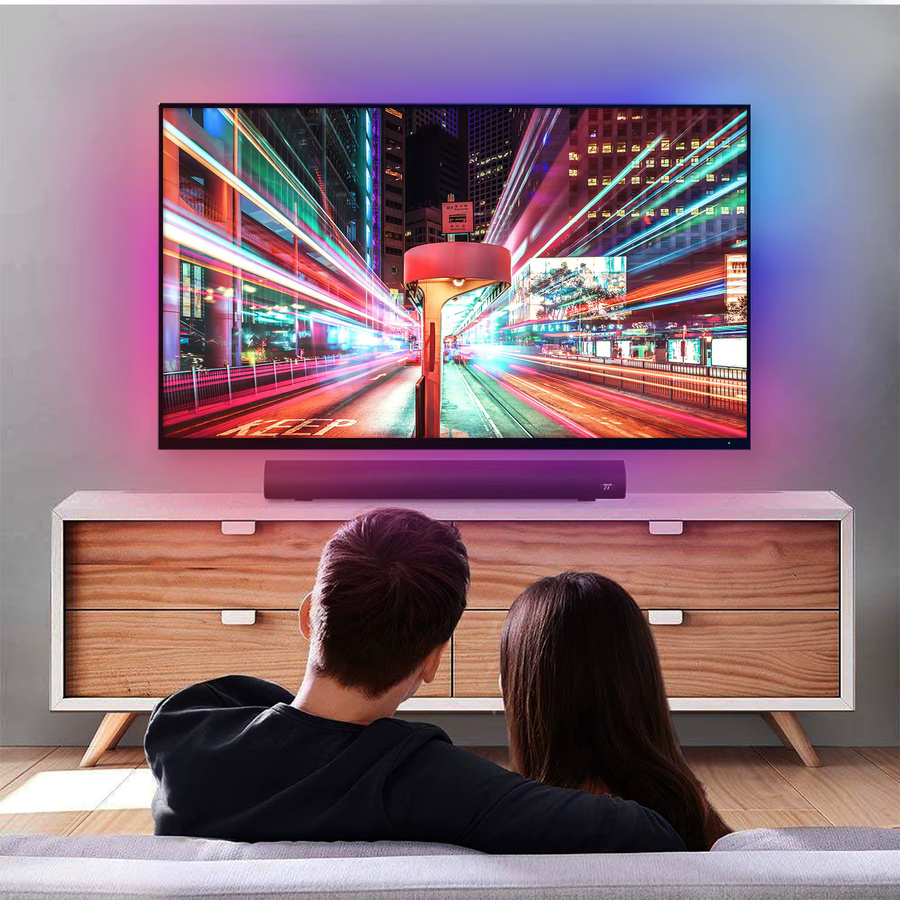 MOES Wifi Smart TV Hintergrundbeleuchtung LED Streifen Kit mit HDMI 2.0 Sync Box, RGB Multicolour, Steuerung per Alexa und Google Assistant - Bild 2
