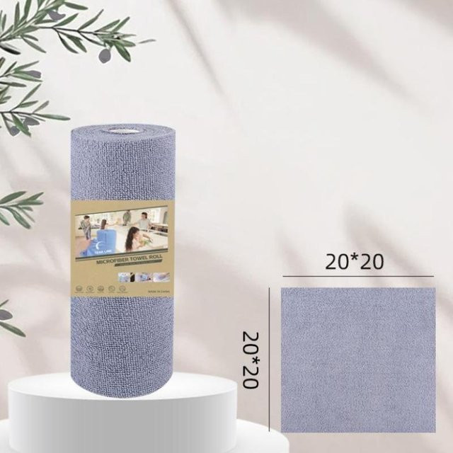 Binchi Outdoor Product Wiederverwendbare Mikrofaser-Küchentücher in Grau und Mehrfarbig zum Reinigen und Geschirrtrocknen - Bild 1