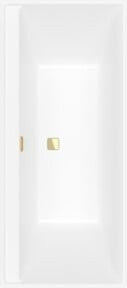 Villeroy & Boch Rechteck-Badewanne Collaro Duo in Stone White mit Gold-Einbauausführung, B/T: 170 x 75 cm - Bild 1