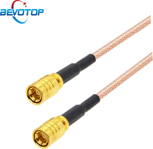 BEVOTOP SMB auf SMB Koaxialkabel RG316 mit Stecker und Buchse, 50 Ohm, Gold, Jumper-Pigtail-Adapter für Satellitenradio - Bild 1