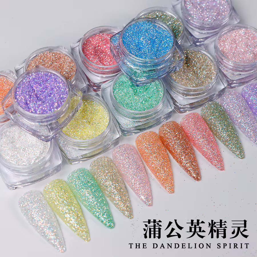 HotPress Nail Art Glitter Pulver, Schimmernd, 12 Boxen - Bild 3