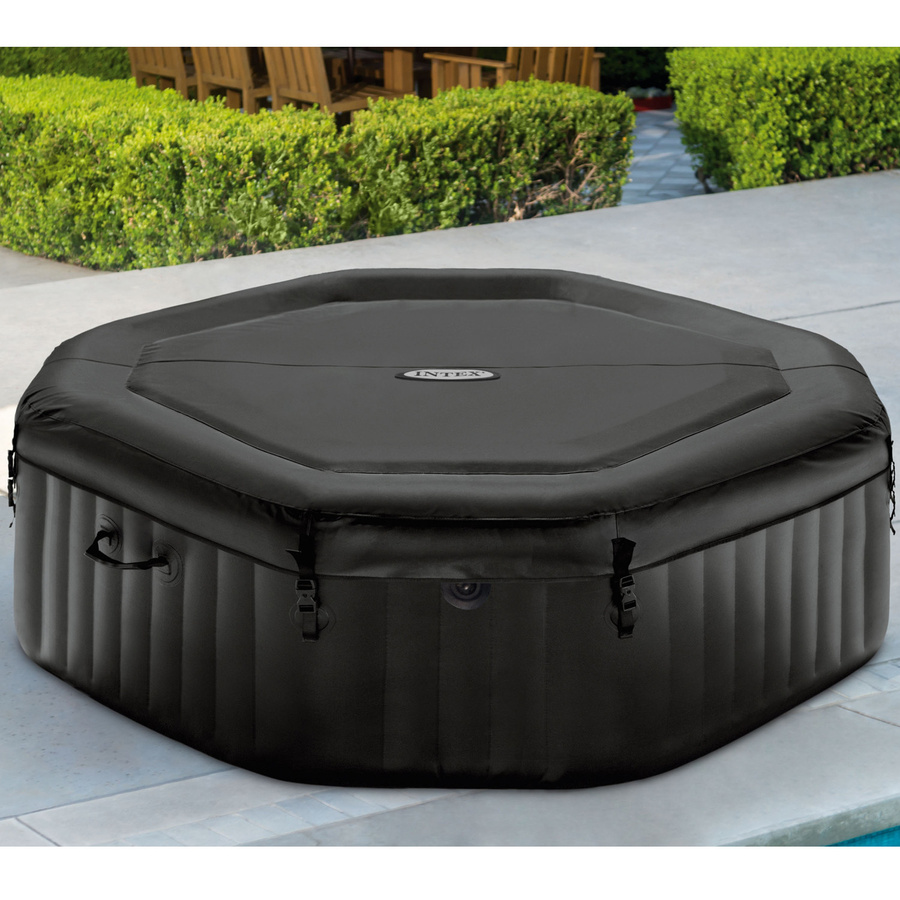 Intex Pure Spa Kombi Octagon Bubble Jet Whirlpool mit integriertem Salzwassersystem, Durchmesser: 201 cm, Höhe: 71 cm - Bild 4
