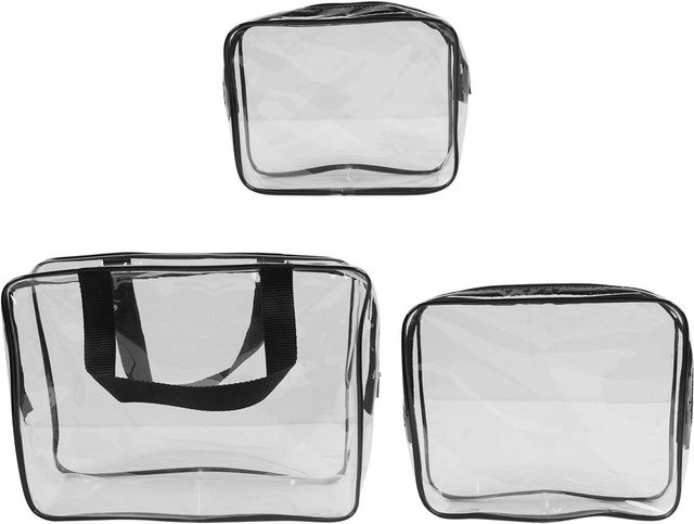 OutsideWorld Kosmetiktasche PVC Transparent, Weiß, Unisex - Bild 1