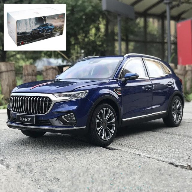 Linyi toy car Hongqi Hs5 SUV, Legierungsauto Modell, 1:18, Metall, Blau - Bild 1