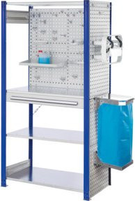 Kappes Steckregal RasterPlan Mod. 6 aus Stahl in Blau RAL 5010 - Bild 1