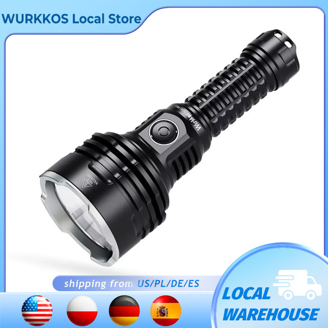 Wurkkos TS30S Pro taktische LED Taschenlampe mit USB-C, 21700 Akku, IP68 wasserdicht, Schwarz - Bild 1
