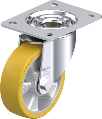 Blickle Lenkrolle LK-ALTH 125K-3 aus verzinktem Stahl mit 125 mm Rad-Durchmesser und einer Tragfähigkeit von 350 kg - Bild 1