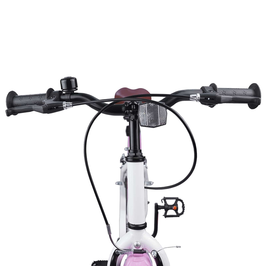 vidaXL Kinderfahrrad 18 Zoll Hellrosa für 5-7 Jahre Alt - Bild 3