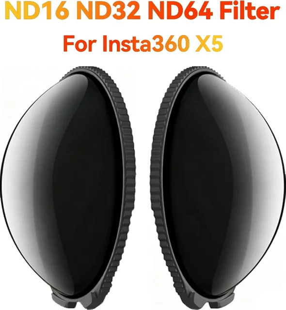 SZKOSTON ND-Filter Set für Insta360 X5, ND16 ND32 ND64 Objektivfilter aus optischem Glas zur Lichtreduktion - Bild 1