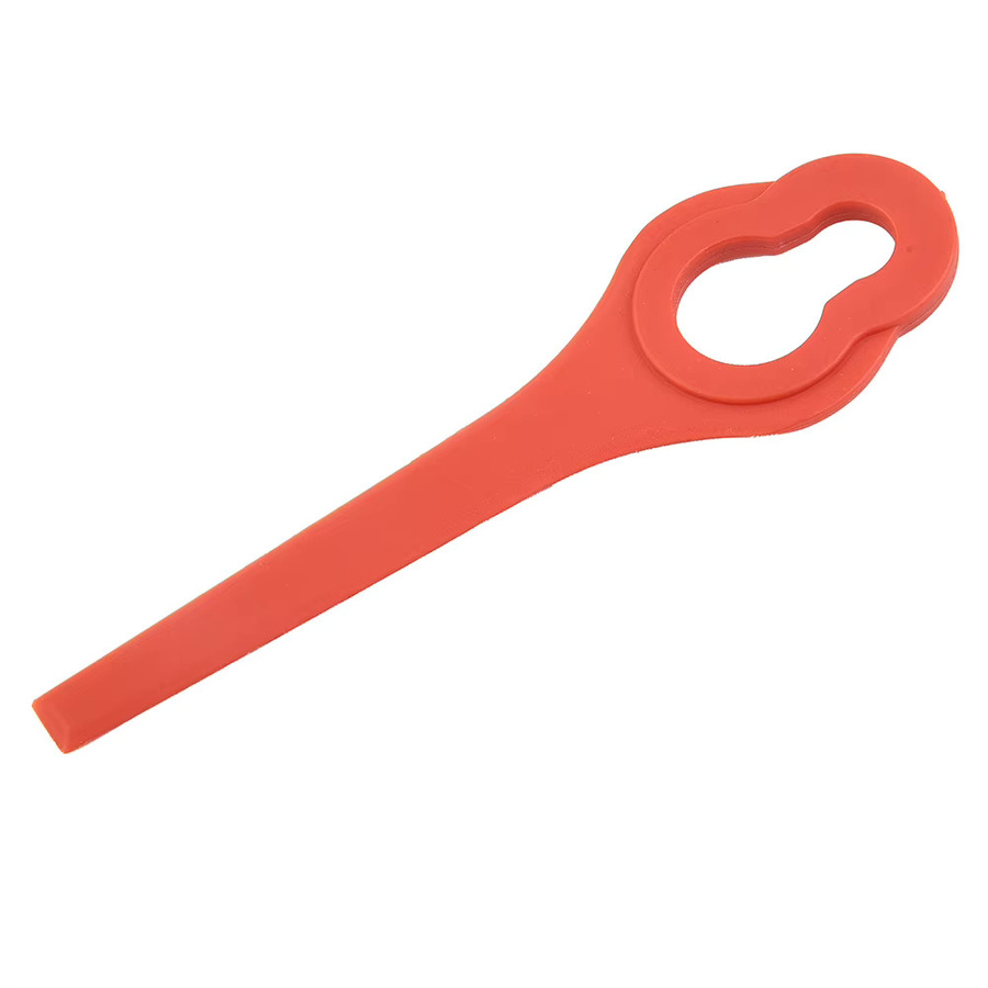 10 Stück Vibratite Rasenmäher Messer aus Kunststoff in Rot für Ferrex 20V/40V Elektro Rasenmäher - Bild 2