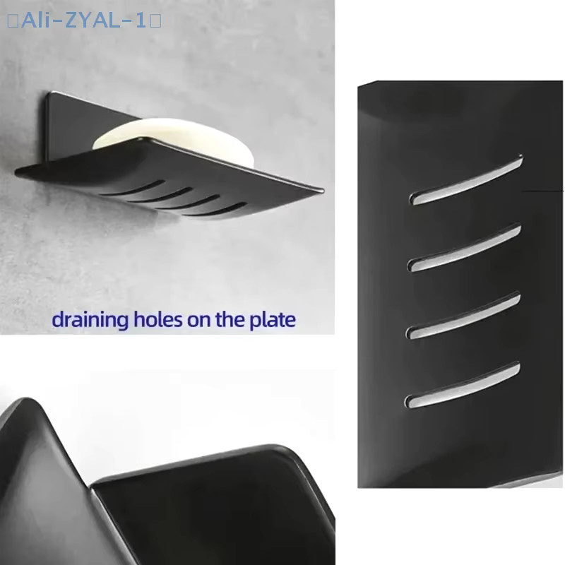 JETTING Seifenschale aus Kohlenstoffstahl für Badezimmer und Dusche, Wandmontage mit Entwässerung, Schwarz oder Weiß - Bild 4