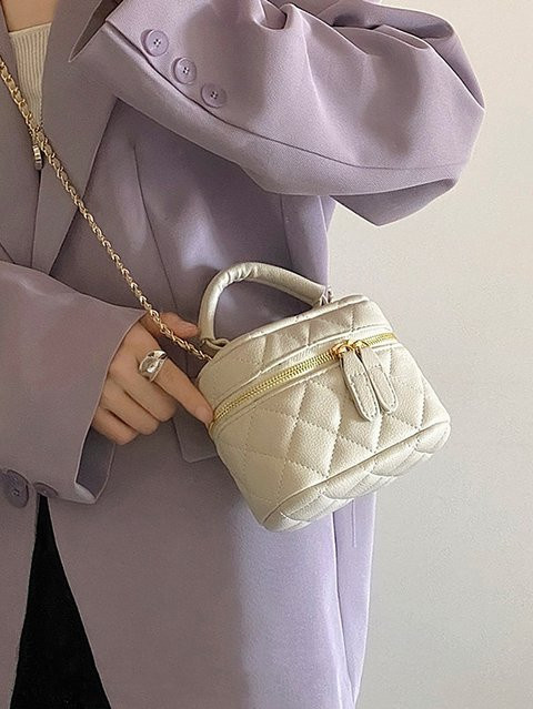MIYIN Umhängetasche, Mini, Gesteppte Kettenstich, Damen, PU - Bild 1