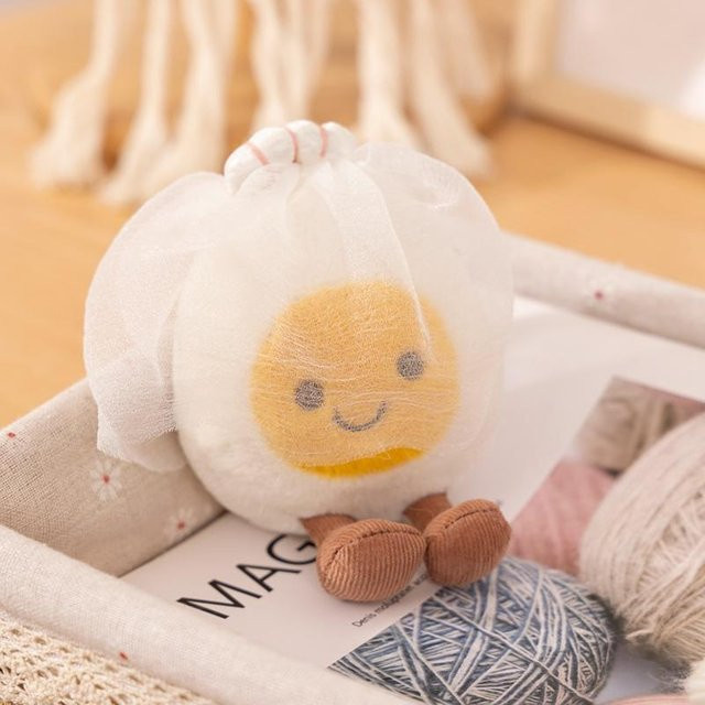 Bai Fen Bai Toys Gekochtes Ei mit Hut, Plüsch, 14cm, ab 14 Jahren - Bild 1