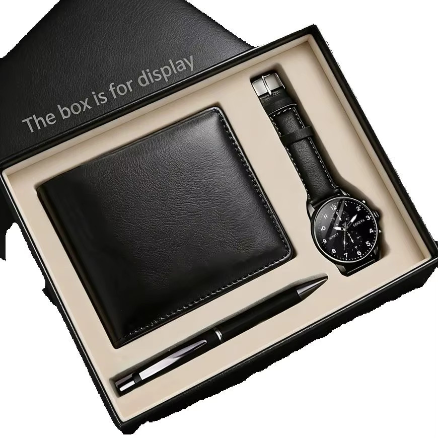 CMK Digitaluhr Quarz, PU-Leder, Schwarz, Herren - Bild 2