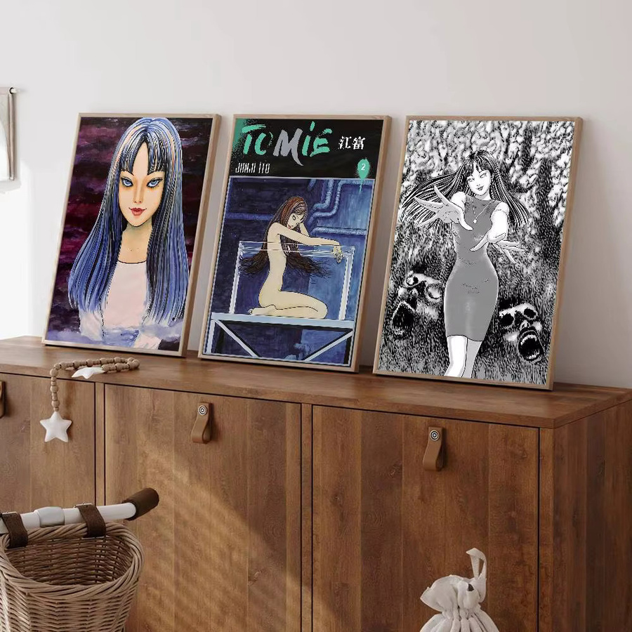 Junji Ito Tomie Retro Klebeposter Rastar Wandaufkleber Multicolour - Bild 3