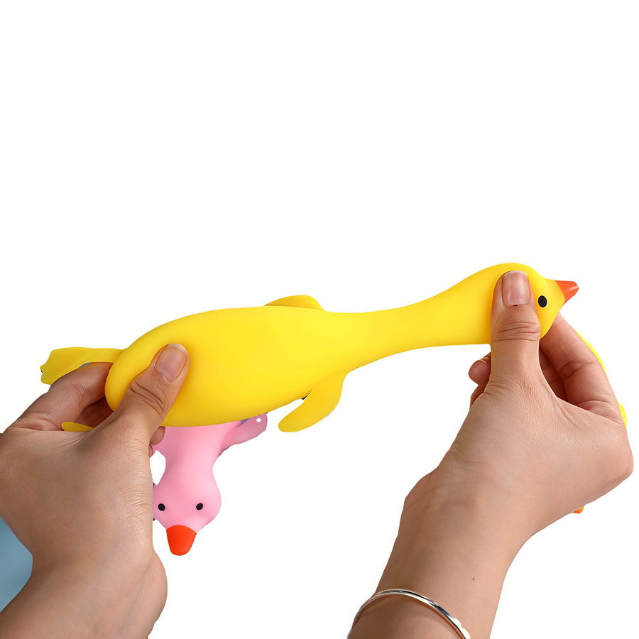 Squishy Antistress Ente, Fidget-Spielzeug, gelb - Bild 3