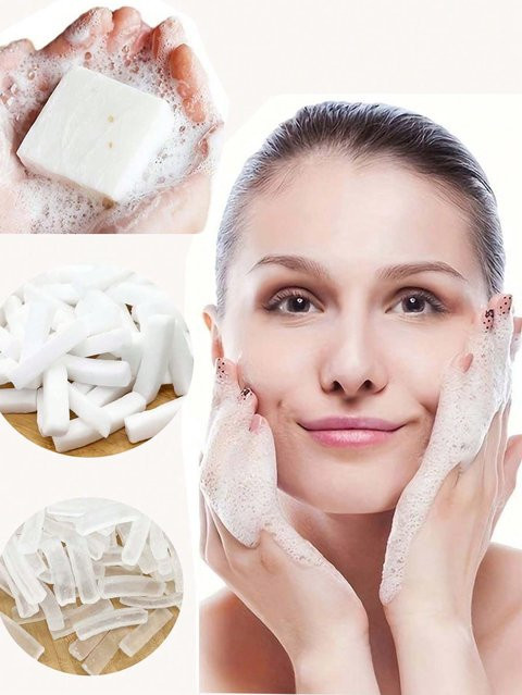 Handgemachte Seifenbasis, cremeweiß, 250g - Bild 1
