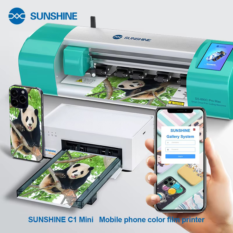 SUNSHINE C1 Mini HD Farbdrucker mit WiFi für DIY Aufkleber und Fotos in Weiß - Bild 3
