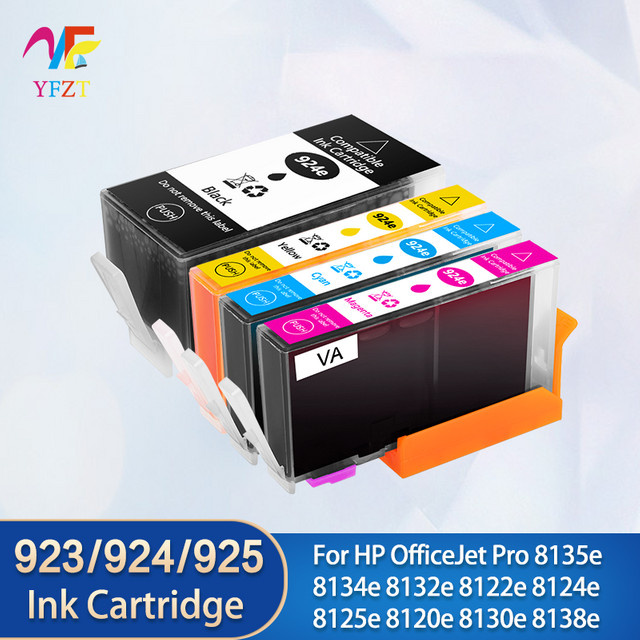 Kompatible Tintenpatrone für HP 923 924 925 923X 924XL in Schwarz für HP OfficeJet Pro 8135e 8134e 8132e 8122e 8124e 8125e 8120e 8130e - Bild 1