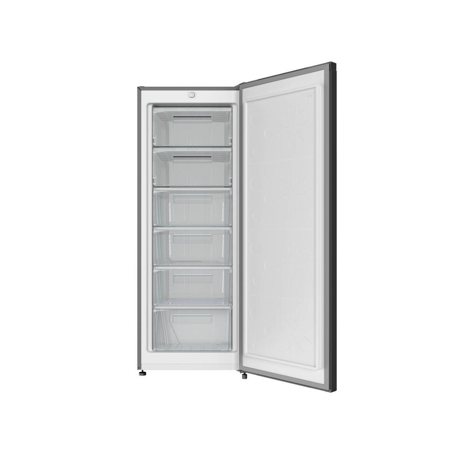 CHiQ Gefrierschrank CGS177DPO Standgerät in Schwarz Inox B/H/T: 54 x 144 x 55 cm - Bild 3