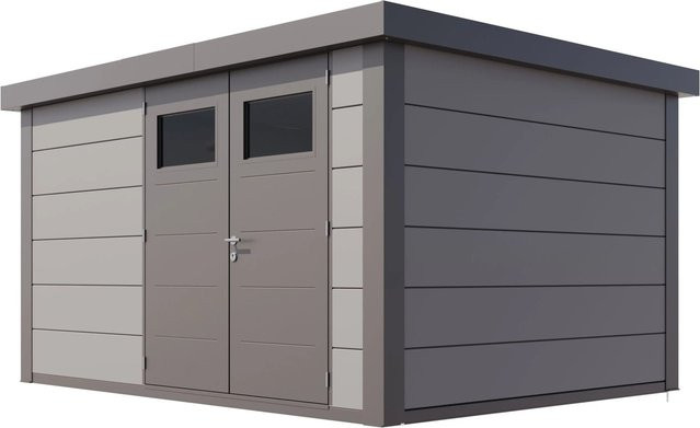 Telluria Gerätehaus Classico in Grau mit Außenmaß B/H/T: 408 x 219 x 318 cm - Bild 1