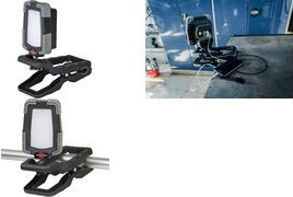 Brennenstuhl Akku LED Arbeitsleuchte CL 1050 MA mit Clip-System, 10W, 950lm, IP65, Schwarz - Bild 3