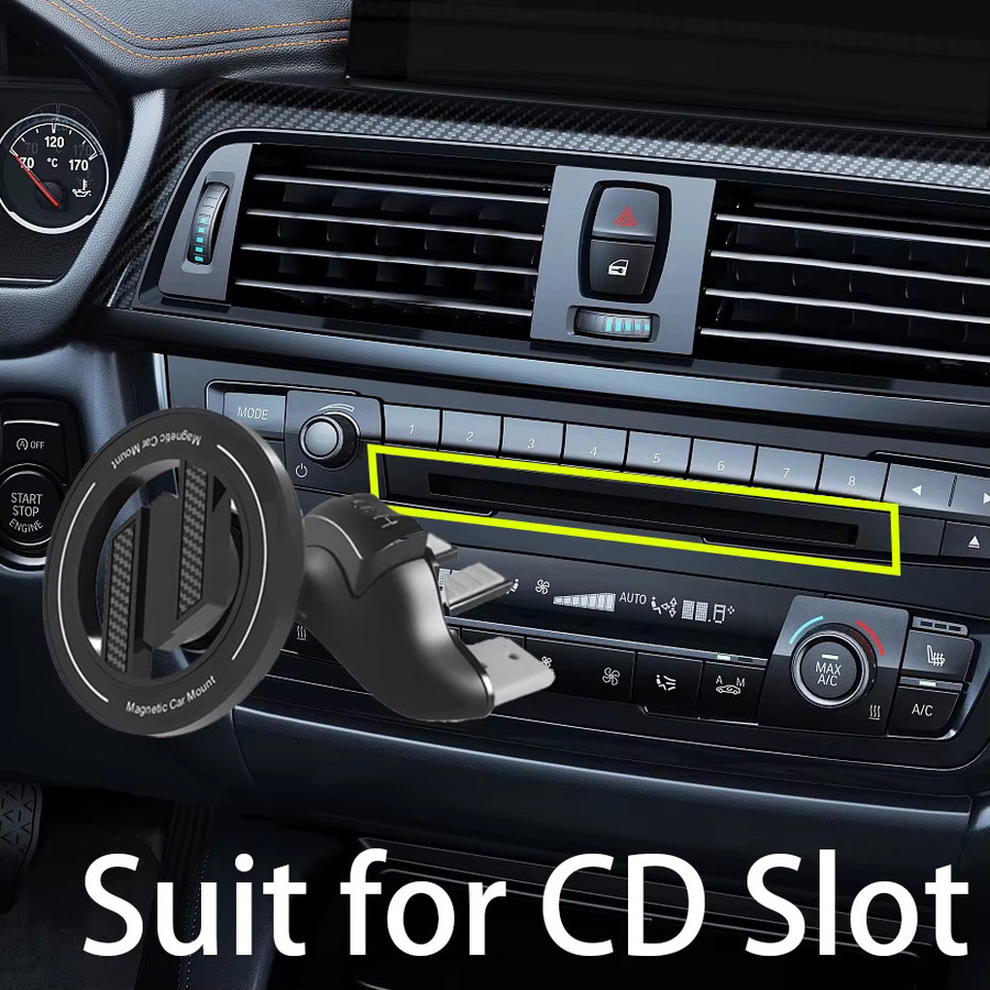 DAGUDON Magnetische Auto CD Slot Handyhalterung für iPhone und Universal Smartphones, Schwarz - Bild 2