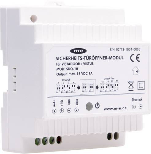 M-e modern-electronics Vistadoor Vistus Türsprechanlage Türöffner-Modul in Weiß - Bild 1