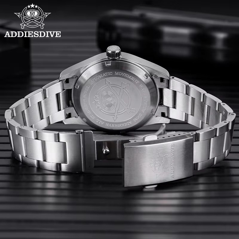 ADDIESDIVE Automatik-Armbanduhr, Edelstahl, 39 mm, Herren, blau - Bild 4