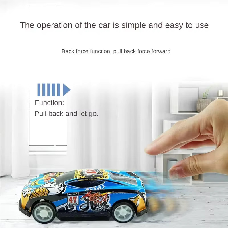CONUSEA Mini Legierung Zurückziehen Auto, Diecast Fahrzeug, Metall, Bunt / Mehrfarbig - Bild 3