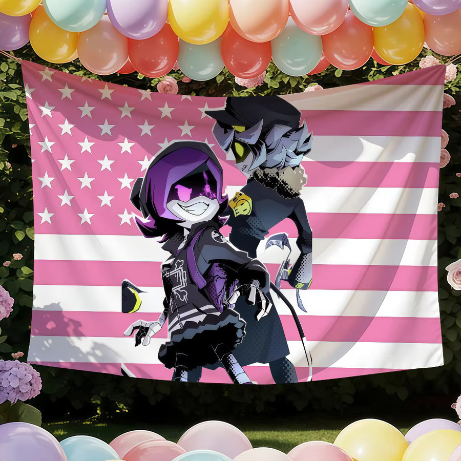 Warner Bros. Cartoon Murder Drones Flagge, Mehrfarbig, B/H: 60 x 40 cm - Bild 2