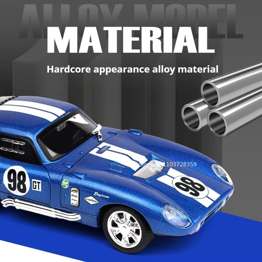 RMZ city Mustang Shelby Cobra Viper Spielzeugauto, 1:32, Metalldruckguss, mit Licht und Sound - Bild 2