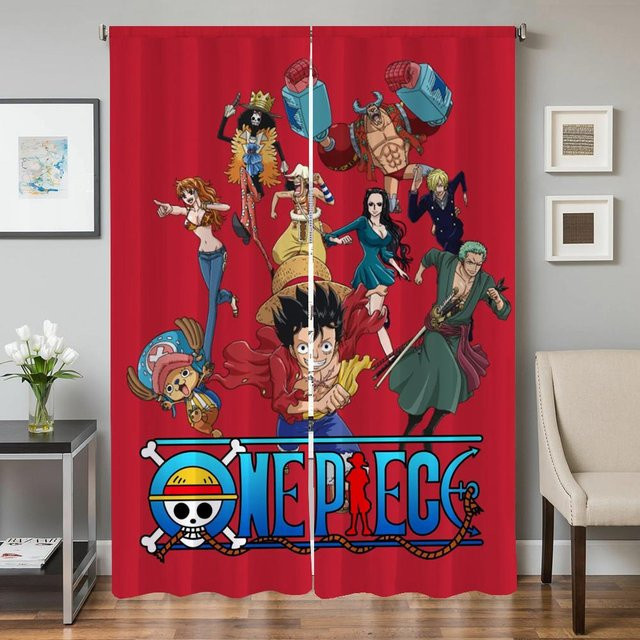 2er-Set semi-transparente Verdunkelungsvorhänge für Wohnzimmer und Schlafzimmer in Rot, Breite: 50 cm, Höhe: 70 cm - Bild 1