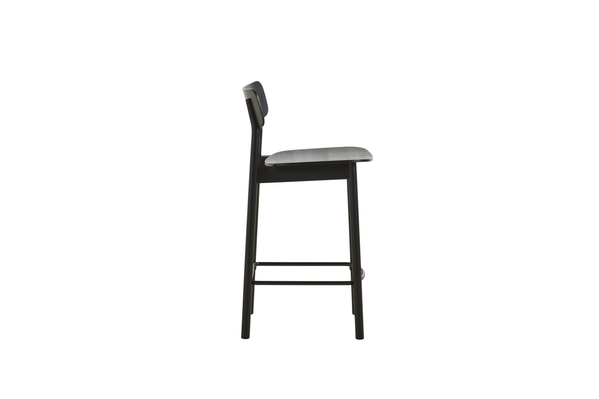Woud Soma Counter Stuhl im skandinavischen Design aus Eiche und Metall in Schwarz oder Weiß - Bild 2
