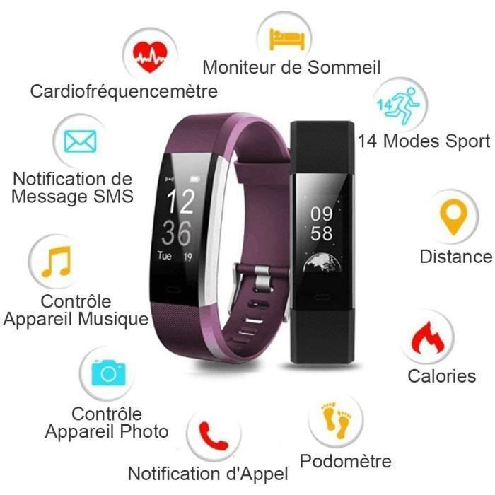 Techtrusty Smartwatch, Schwarz, Silikon, Unisex - Bild 3