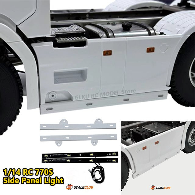 SCALECLUB Modell-Seitenwandleuchten, Parklichter und Seitenmarkierungsleuchten für Tamiya RC 1/14 770S 3-Achsen-Traktor-LKW-Modellspielzeug - Bild 1