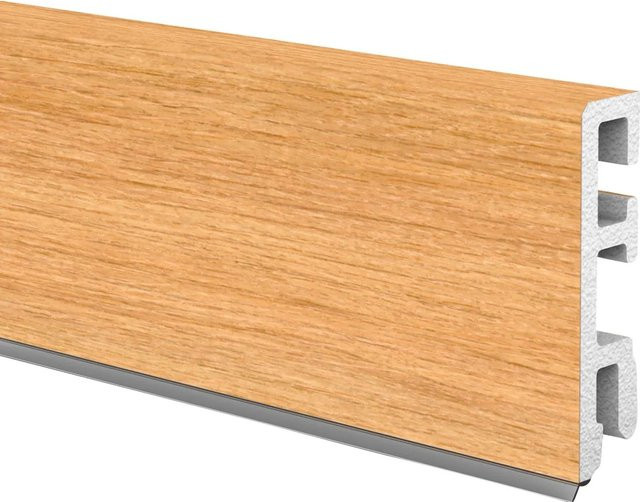Döllken Profiles Hartschaumleiste Cubica 60 sk in Eiche, Farbe: Braun, B/H/L: 60 mm x 14 mm x 2500 mm - Bild 1