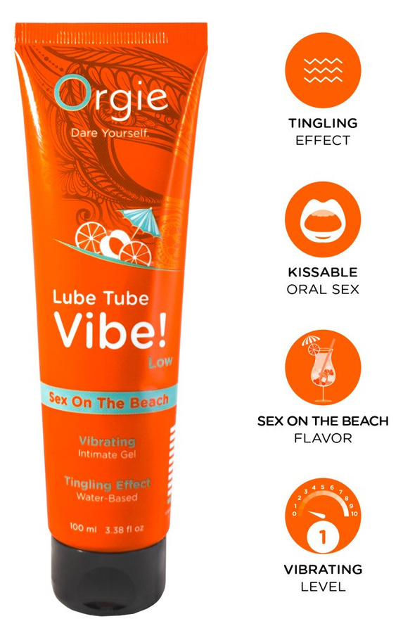 Orgie Lube Tube Vibe! Sex on the Beach Erotik-Gel mit Vibrations-Effekt, Unisex - Bild 2