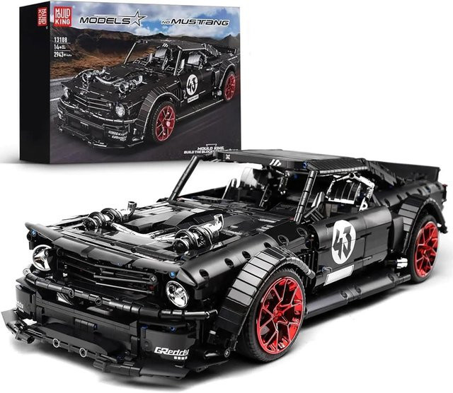 Mould King 13108 Mustang Sportwagen Baustein-Set in Schwarz mit 2943 Teilen - Bild 1