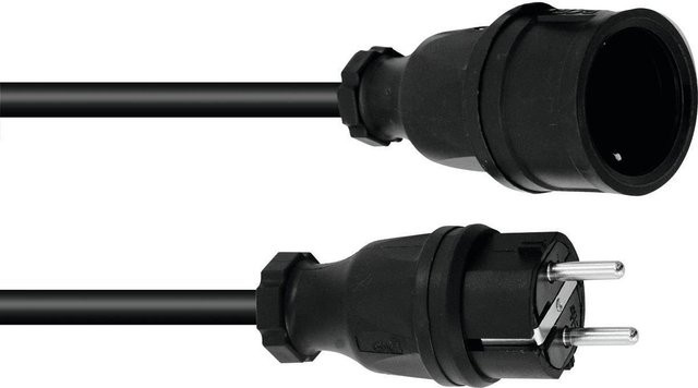 PSSO Verlängerungskabel 3x1,5 mm² in Schwarz, Länge: 10 m - Bild 1