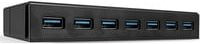 Lindy USB 3.0 Hub mit 7 Ports und Ladefunktion, Schwarz - Bild 1