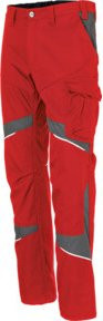Kübler Damenhose ACTIVIQ cotton+ in Mittelrot/Anthrazit, Größe 54 - Bild 1