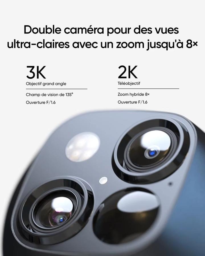 Anker eufy Security SoloCam S340 2er Pack Außenkamera mit 360 Grad Überwachung, Solarbetrieben, Weiß - Bild 2