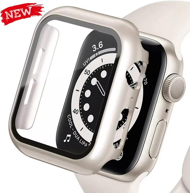 Geekthink Uhrenschutz für Apple Watch, Hülle und Glasdisplayschutz, Unisex - Bild 1